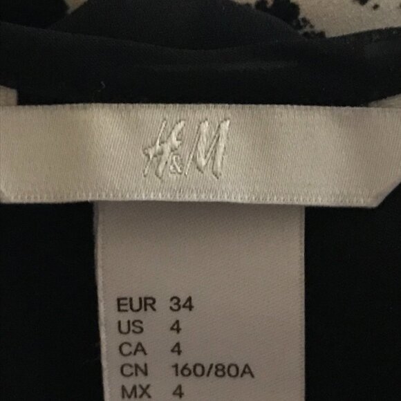 NWOT - H&M Brown Animal Print High Low with Back Opening Sheer Tank Top - Picture 5 of 12